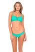Luli Fama Let's Be Mermaids Crochet Loops Cutout Sporty Bra